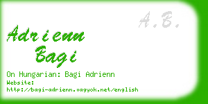 adrienn bagi business card